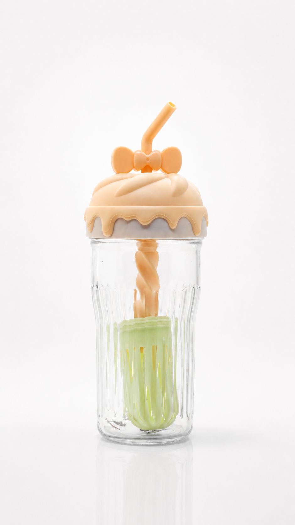 Cupcake Shape Sipper Cup with Straw